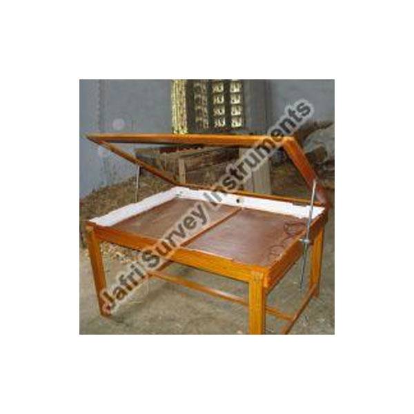 Tracing Table Stand Wooden Rectangular Instruments Plain Pattern With Complete Finishing Thermocol in Assam